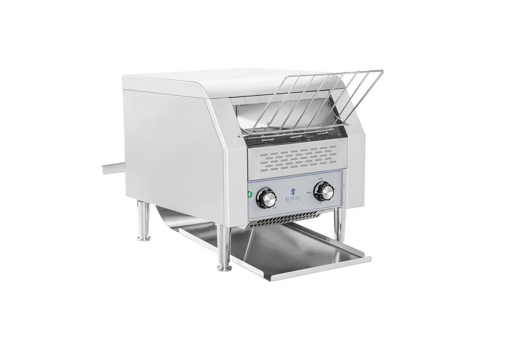 Royal Catering Tunnel-Toaster Durchlauftoaster Kettentoaster Gastrotoaster 7 Geschwindigkeiten, 2200 W