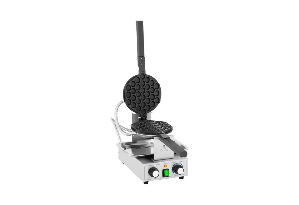 Royal Catering Waffeleisen Bubble Waffeln Maker Eierwaffeln Waffle Kuchen Round 50 - 250°C, 1,400 W