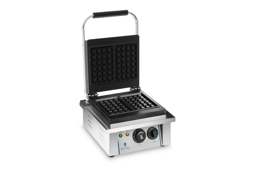 Royal Catering Waffeleisen Waffelautomat Waffelgerät belgische Waffeln 2000W Edelstahl Gastro, 2000 W