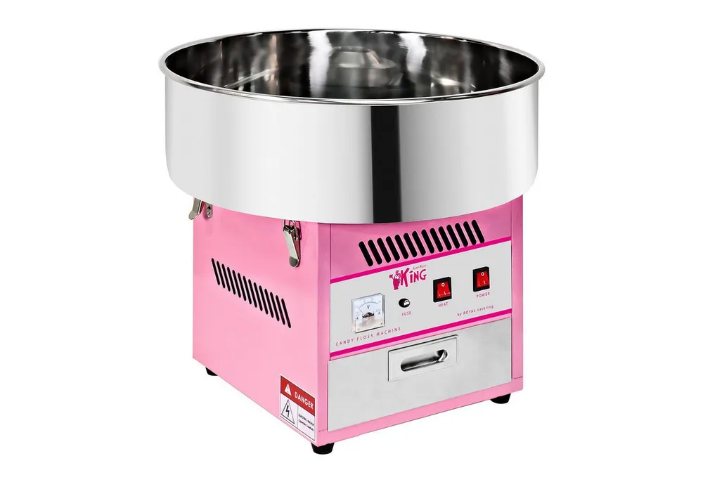 Royal Catering Zuckerwattemaschine Zuckerwattegerät 52 cm 1200 W Candy Maker pink Gastro