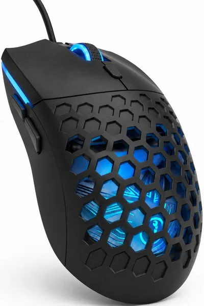 RUHE Gaming Maus RGB Kabelgebunden Maus Beleuchtung Plug & Play Laut Gaming-Maus (kabelgebunden, RGB, USB Optische Gamer Maus mit Kabel, für Spiele und Büro, 6400 dpi, 1,5M Einstellbar DPI Schwarz Weiß 6 Tasten für Laptop/PC/Mac/Computer)