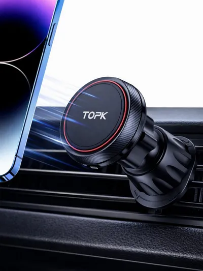 RUHE Handy-Halterung MagSafe Handyhalterung Auto KFZ Magnetische Autohalterung flexibel, (bis 8 Zoll, Packung, 1-tlg., Auto Zubehör, Auto Handyhalterung Lüftung magnetisch für iPhone MagSafe Hülle)