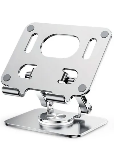 RUHE Tablet-Halterung Aluminium iPad Halterung Tablet Ständer Verstellbar mit 360° Drehbar, (bis 16.5 Zoll, iPad Ständer, Handy Halterung Schreibtisch, Aluminium Ständer Kompatibel mit 4,7-16,5" iPads Surface-Tablets)