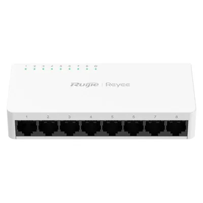 Switch Ruijie RG-ES08F 8x RJ45 10/100Mbps Weiß Lüfterlos