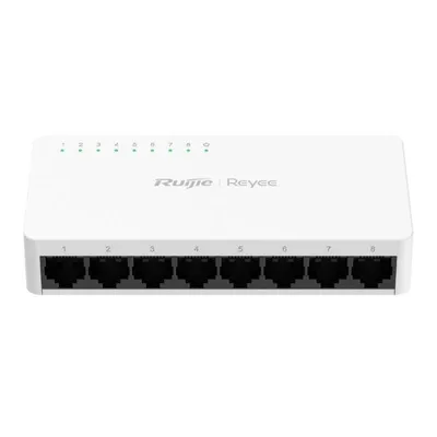 Switch Ruijie RG-ES08F 8x RJ45 10/100Mbps Weiß Lüfterlos
