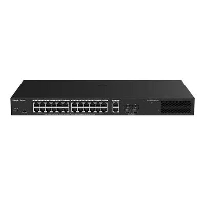 Switch Ruijie 24 Ports PoE Cloud Managed 2 SFP Uplink 250W Intelligente Verwaltung
