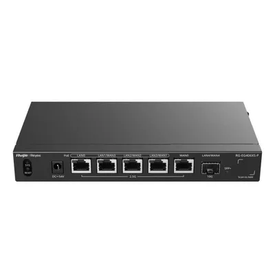 Router Ruijie RG-EG406XS-P 5x 2.5G RJ45 4x PoE 1x SFP+ 10G Cloud Grau