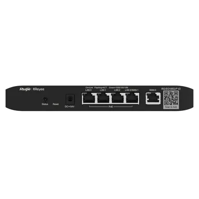 Switch Ruijie RG-EG105G-PV2 Ethernet Gigabit Ethernet 800MHz 128MB Schwarz
