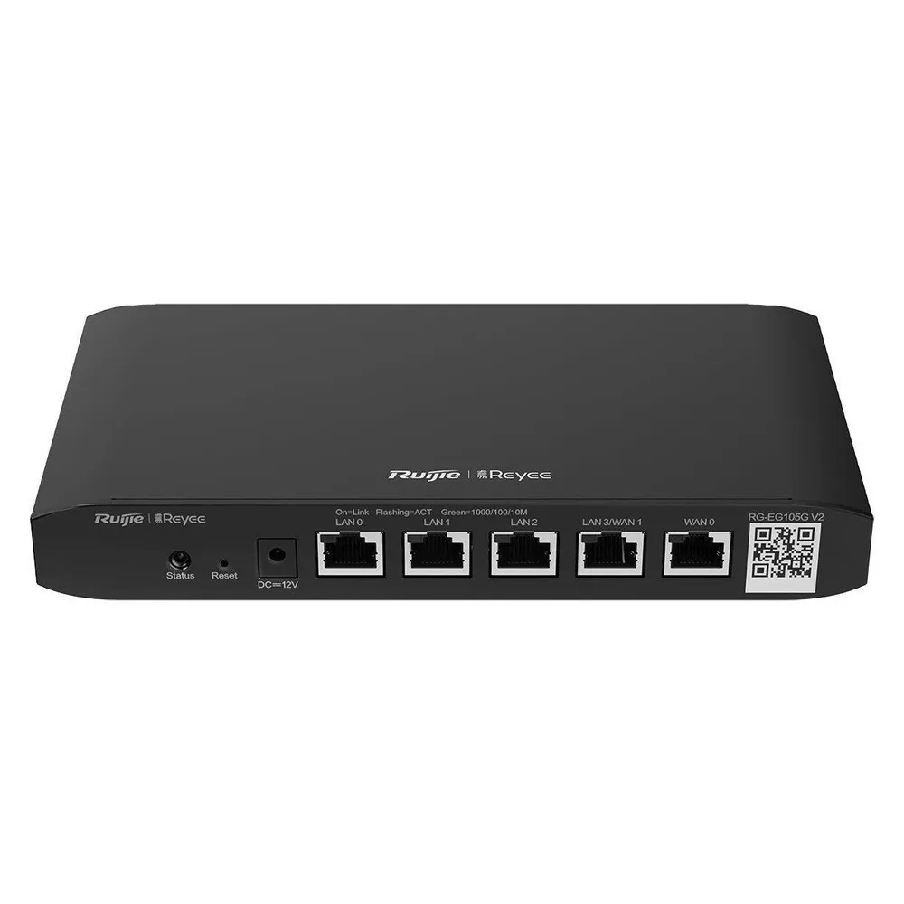 Router Ruijie RG-EG105G-V2 Ethernet WAN Gigabit 100 Benutzer Schwarz
