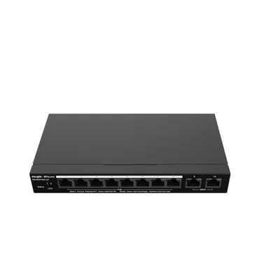 Ruijie Networks RG-ES210GC-LP 10-Port Gigabit 8 PoE+ stapelbarer Managed Switch