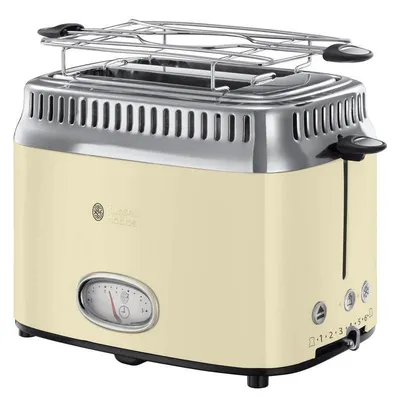 Russell Hobbs Vintage Cream Retro-Toaster mit 2 Schlitzen