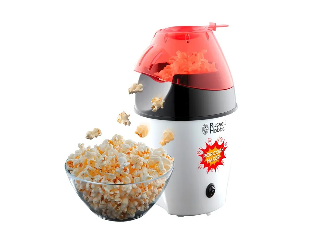 RUSSELL HOBBS Popcornmaschine Russell Hobbs Popcornmaschine Popcorn Maker Fiesta 24630-56 1290 W, Zubereitung durch Heißluft mit Messlöffel