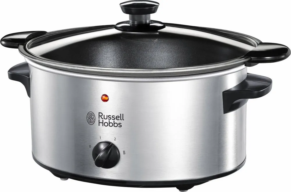 RUSSELL HOBBS Schongarer Cook@Home 22740-56, 160 W, Edelstahl, 3,5l Gartopf, 3 Temperatureinstellungen & Warmhaltefunktion