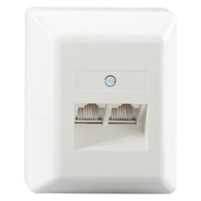 Rutenbeck IAE/UAE 2x8 (4) TRS Ap rw - Wanddose - RJ-45