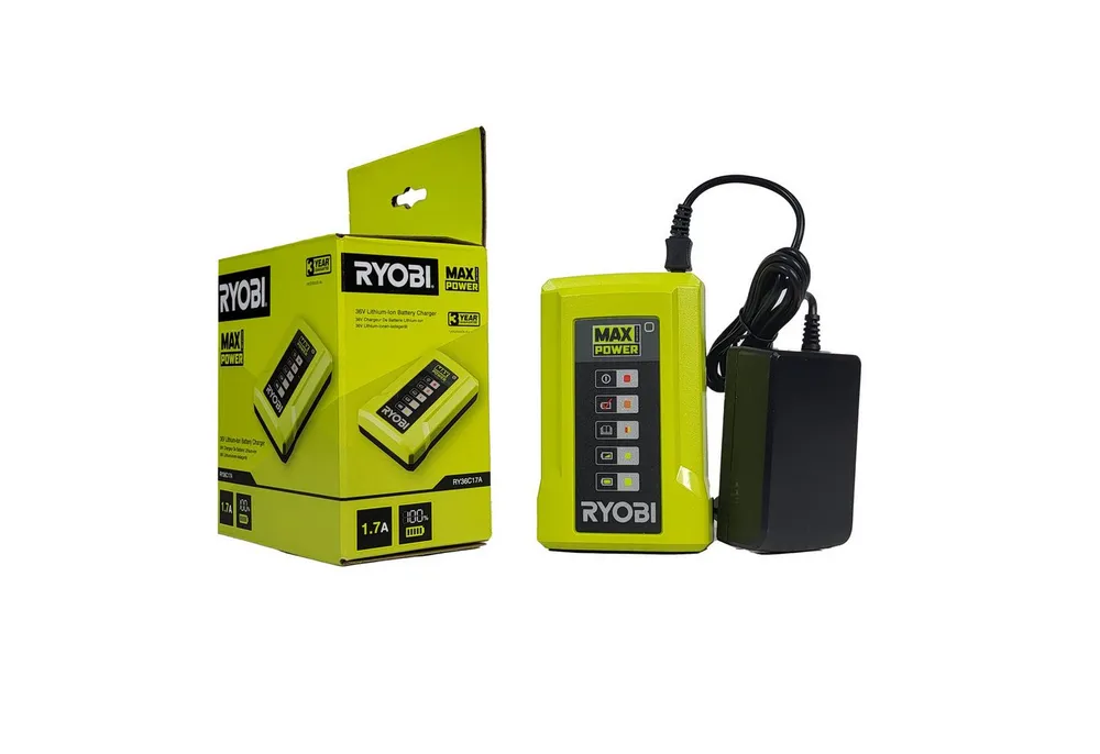 RYOBI Ryobi RY36C17A – 36V 1,7A Ladegerät für MAX POWER Akkus Akku-Ladestation (1-tlg)