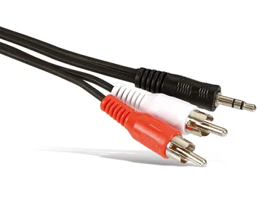 S-IMPULS Audio-Adapterkabel Klinke 3,5 mm auf Cinch, 2,5 m