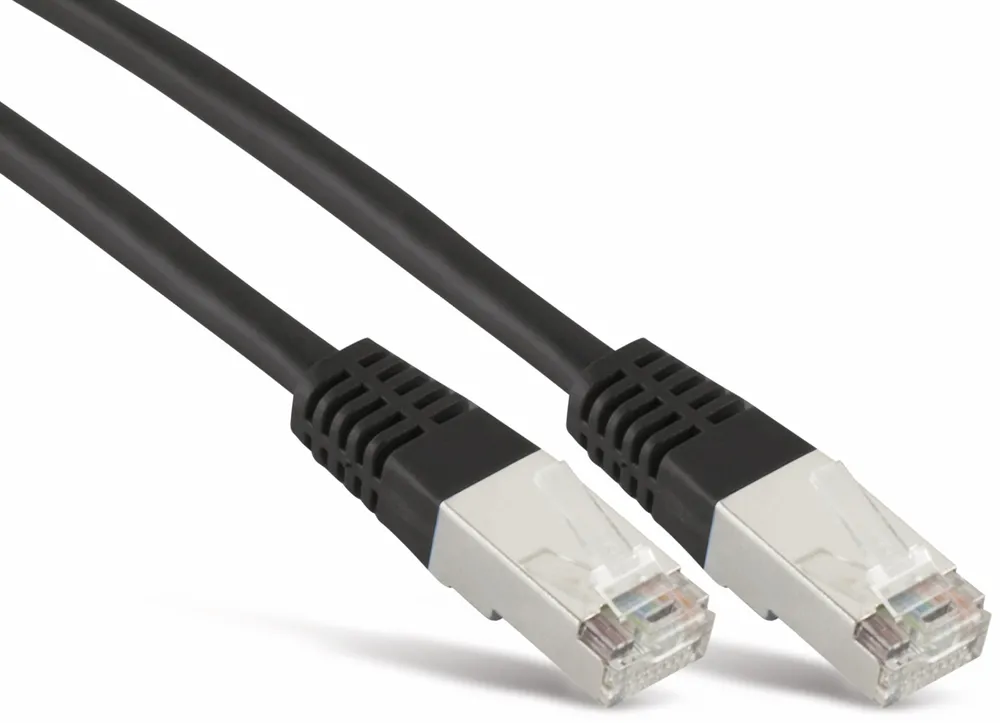 S-IMPULS CAT.6 Patchkabel, 7,5 m, schwarz, S-FTP, PIMF