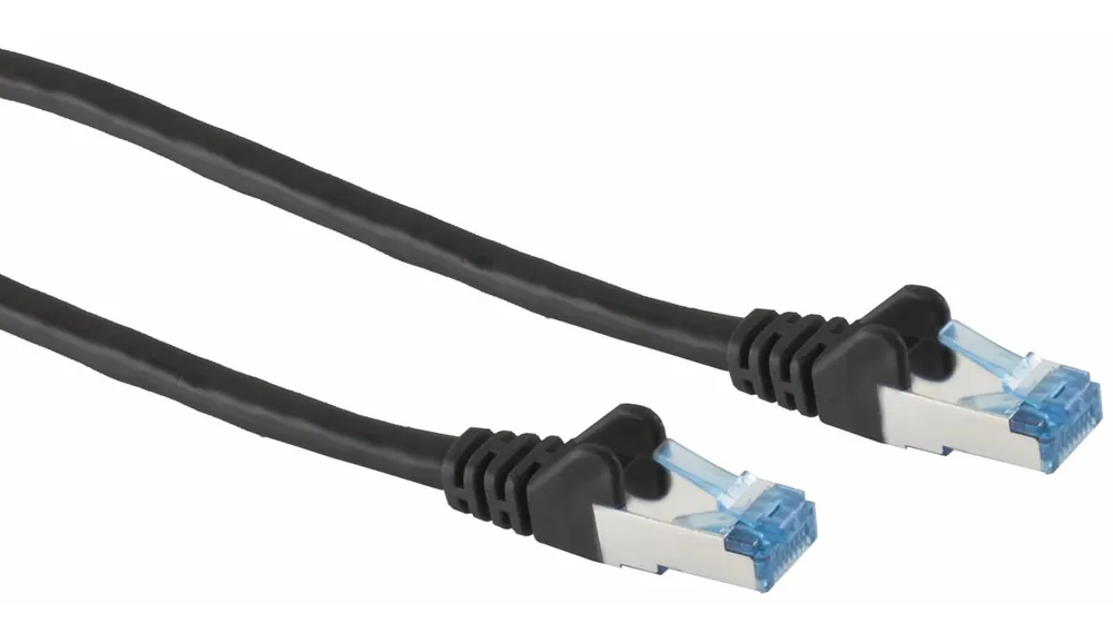 S-IMPULS CAT.6A Patchkabel, 1 m, schwarz