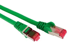 S-IMPULS CAT.6a Patchkabel, halogenfrei, GHMT zertifiziert, 3 m, grün