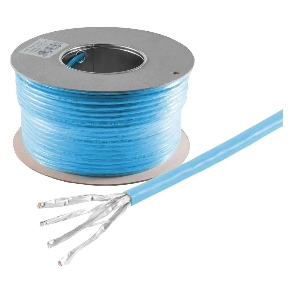 S-IMPULS CAT.8 Verlegekabel S/FTP LSZH blau 100m