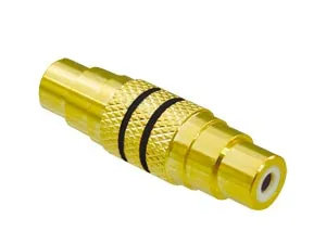 S-IMPULS Cinchadapter, Kupplung/Kupplung, 1-fach, schwarz