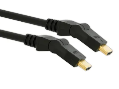 S-IMPULS HDMI-Kabel, HIGH SPEED with ETHERNET, 2x 180 °, 1,5 m, schwarz