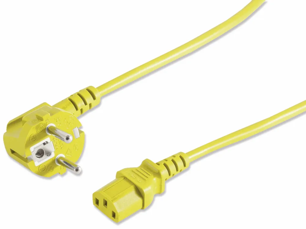 S-IMPULS Kaltgerätekabel, gelb, 1,8 m