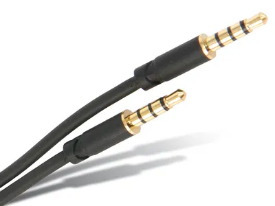S-IMPULS Klinkenkabel, 3,5 mm, 4-polig, schwarz, 1,5 m