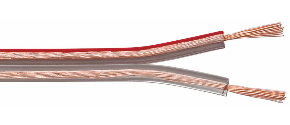 S-IMPULS Lautsprecherkabel, 2x1,5 mm², 50m, transparent, CCA