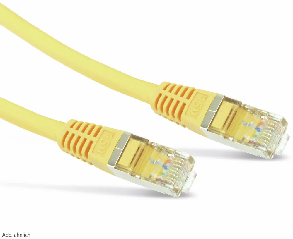 S-IMPULS Netzwerkpatchkabel CAT.6 , RJ45, 1:1, 3 m, gelb