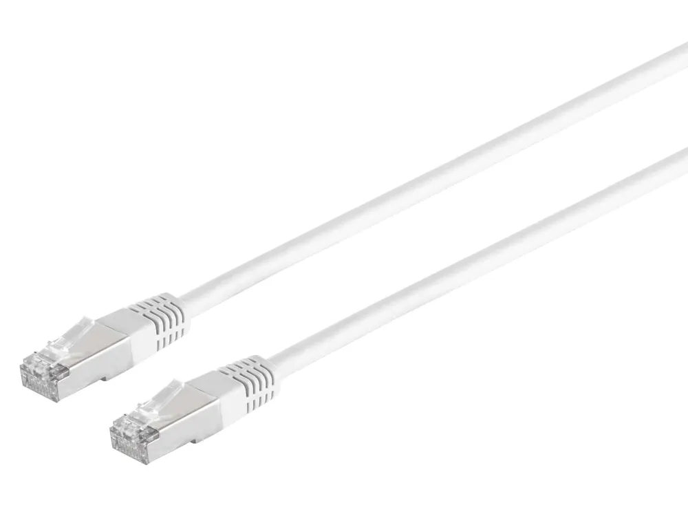 S-IMPULS RJ45 Patchkabel mit CAT.7 Rohkabel PIMF weiß 1,5m