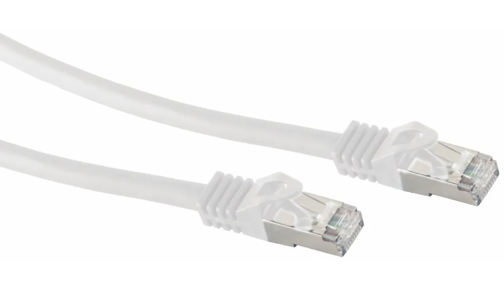S-IMPULS RJ45 Patchkabel S/FTP (PIMF), m. CAT.7 Rohkabel, 30 m, weiß