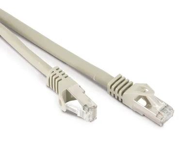 S-IMPULS RJ45 Patchkabel S/FTP (PIMF), m. CAT.7 Rohkabel, 5 m, grau