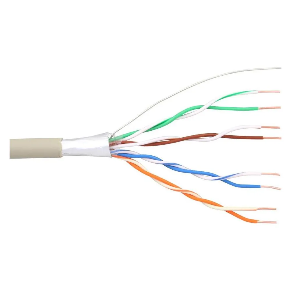S-IMPULS Telefon-Verlegekabel J-Y(ST)Y, 4x2x0,6 mm², 100 m, grau