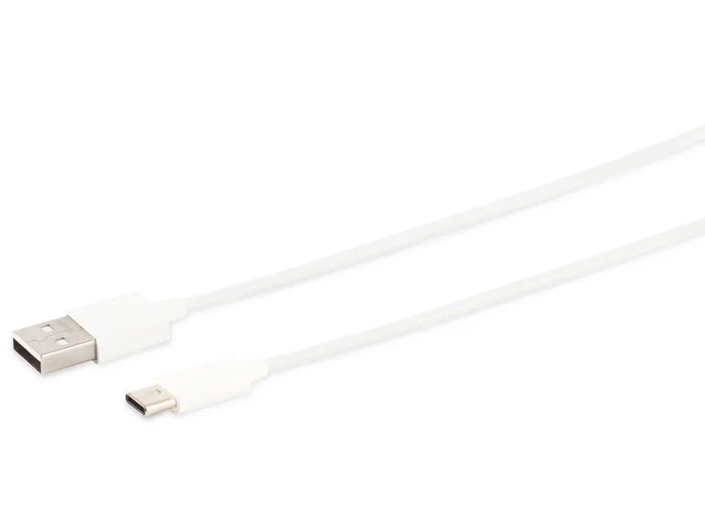 S-IMPULS USB-A Ladekabel, USB-C, 2.0, ABS, weiß, 0,5 m