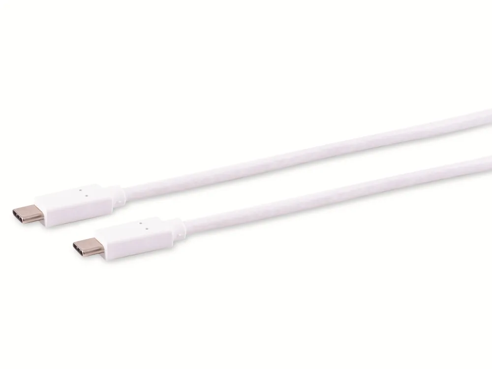 S-IMPULS USB-C Verbindungskabel, 3.2 Gen 2x2, weiß, 0,25 m
