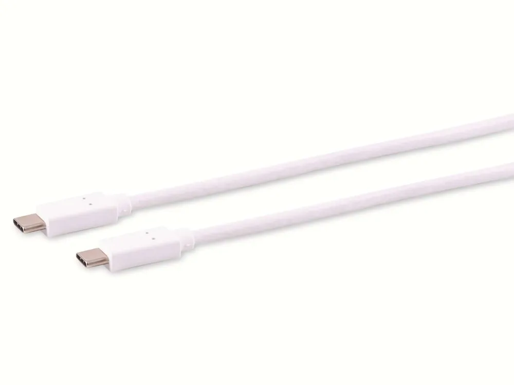 S-IMPULS USB-C Verbindungskabel, 3.2 Gen 2x2, weiß, 0,5 m