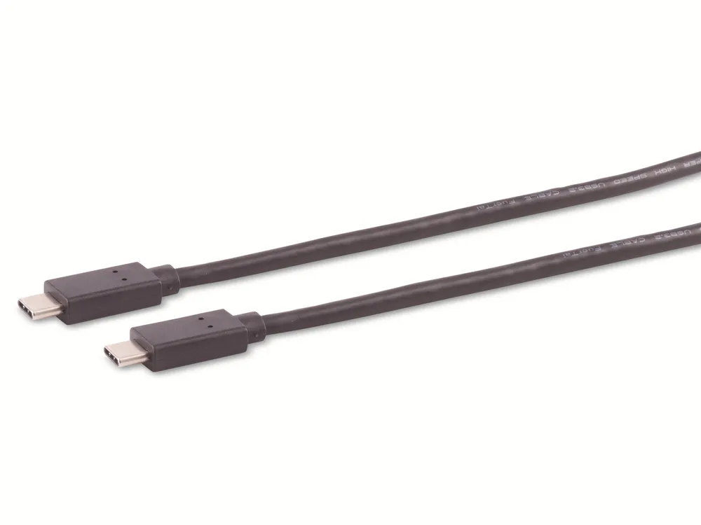 S-IMPULS USB-C Verbindungskabel, 3.2 Gen 2x2, schwarz, 0,25 m