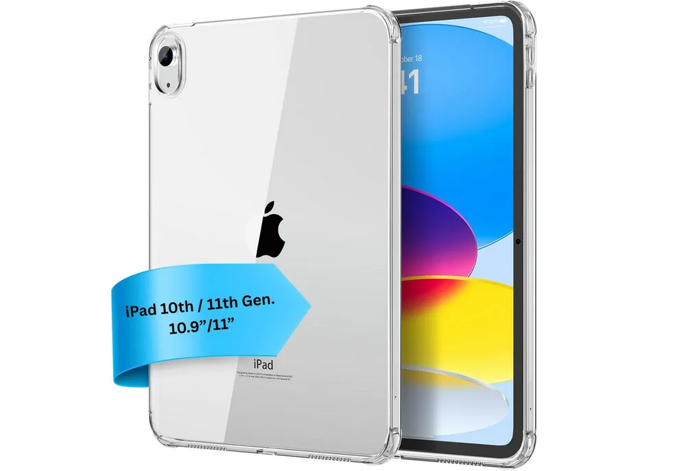 S&T Design Tablet-Hülle Hülle für iPad Clear Case Transparent Stoßfest Tablet Schutzhülle Dünn, Kratzfest Klare Schutzhülle Dünne Hülle Cover mit Stoßfester Hard Case