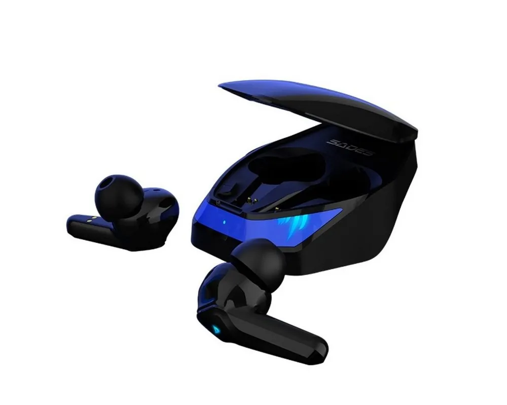 Sades Wings 200 TW-S02 Gaming-Headset (kabellos, Stereo, mit Mikrofon, Bluetooth 5.0, automatische Kopplung)