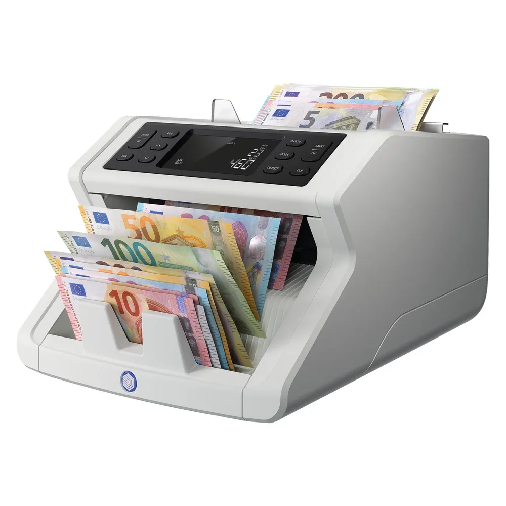 Banknotenzähler Safescan 2265 G2 Falschgelderkennung LCD-Display 1200 Scheine/min Weiß
