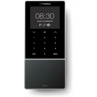 Zeiterfassungsterminal Safescan TM-818 MC Schwarz Token Fingerabdruck Passwort Karte