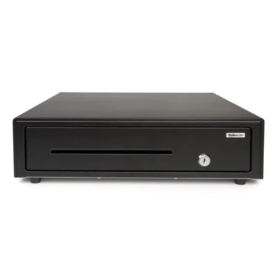 Kassenschublade Safescan SD-4141 Schwarz Stahl 4 Scheinfächer 8 Münzfächer 24 V