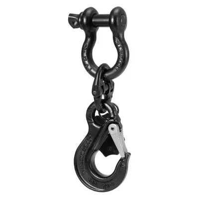 Safetex Universal Lasthaken 22cm schwarz eloxiert WLL2000kg