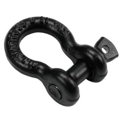 Safetex Schäkel 8mm schwarz mit Schraubbolzen
