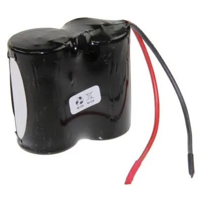 Saft Notbeleuchtungs-Akku F1x2 VNT D mit Kabel 10cm mit offener Litze 2,4V, 4000mAh