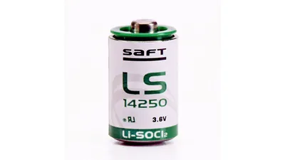 Saft Lithium-Batterie LS-14250, 1/2 Mignon AA, 3,6 V, 1200 mAh, 50er-Pack