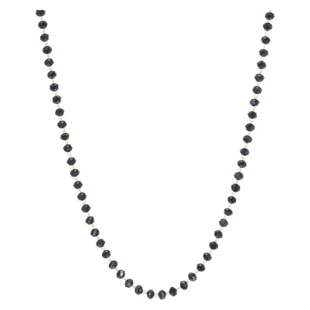 Sagapo S'AgapÃµ - Necklace with black beads Happy SHAC47