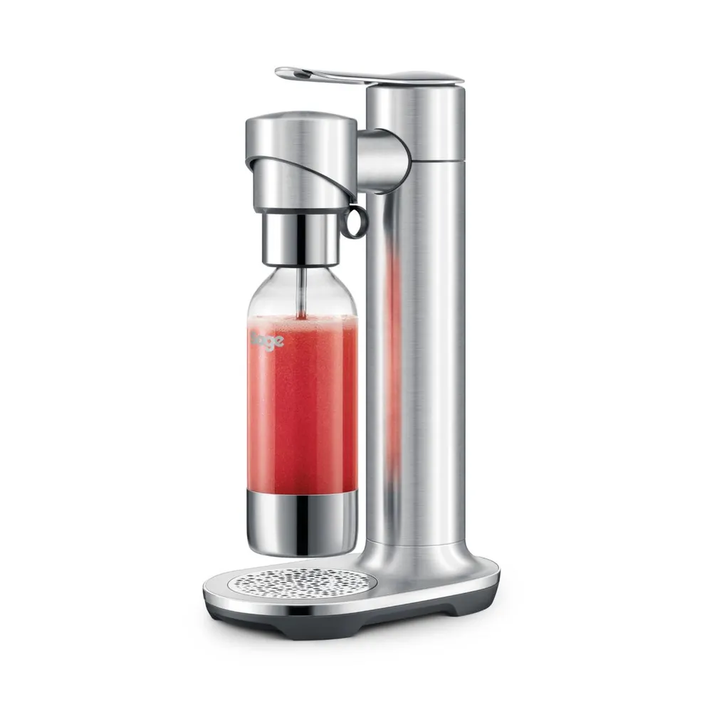 the InFizz Fusion Gebürstetes Edelstahlgrau Trinkwassersprudler