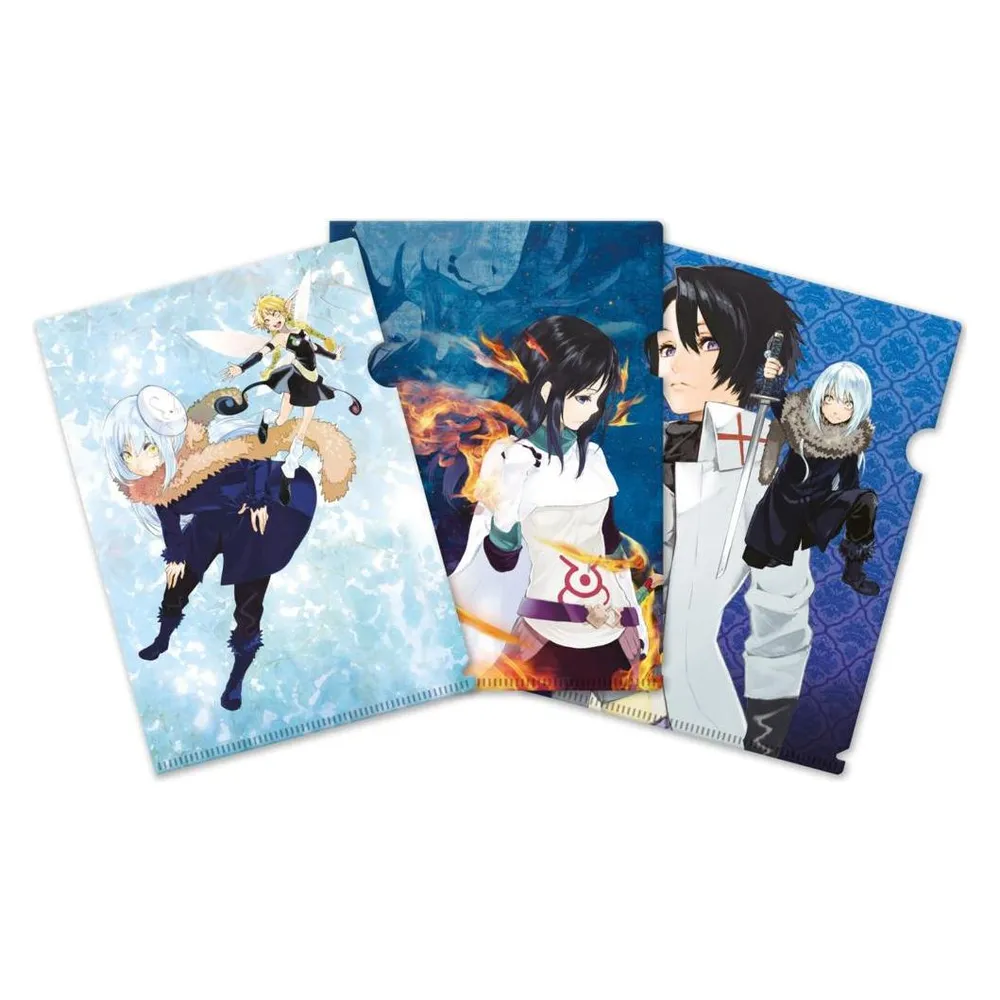 Sakami That Time I Got Reincarnated as a Slime set 3 pochettes transparentes